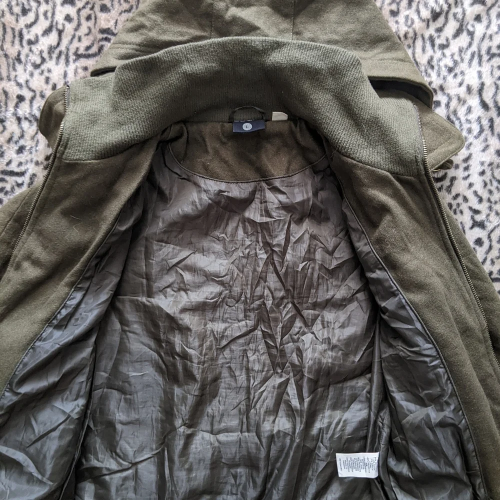 Wool bomber coat - Picture 7 of 10